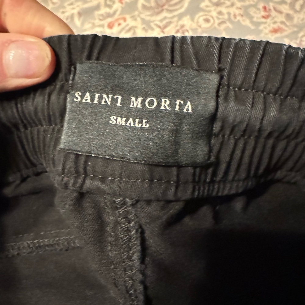 NWOT Culture Kings Saint Morta Black Joggers